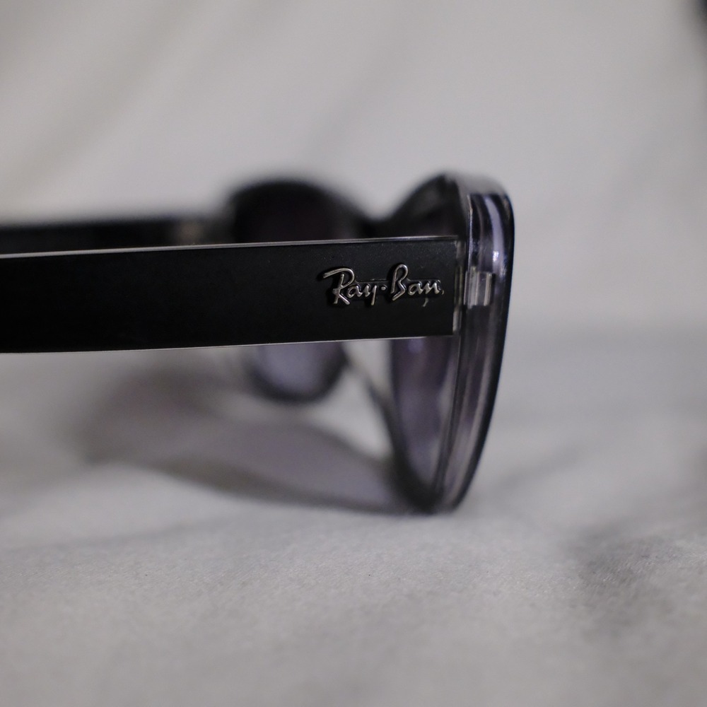 Ray-Ban RB4227 "Highstreet" Gradient Purple Lenses with Black Leather Case - Picture 5 of 7